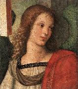 RAFFAELLO Sanzio Angel fragment of the Baronci Altarpiece oil painting